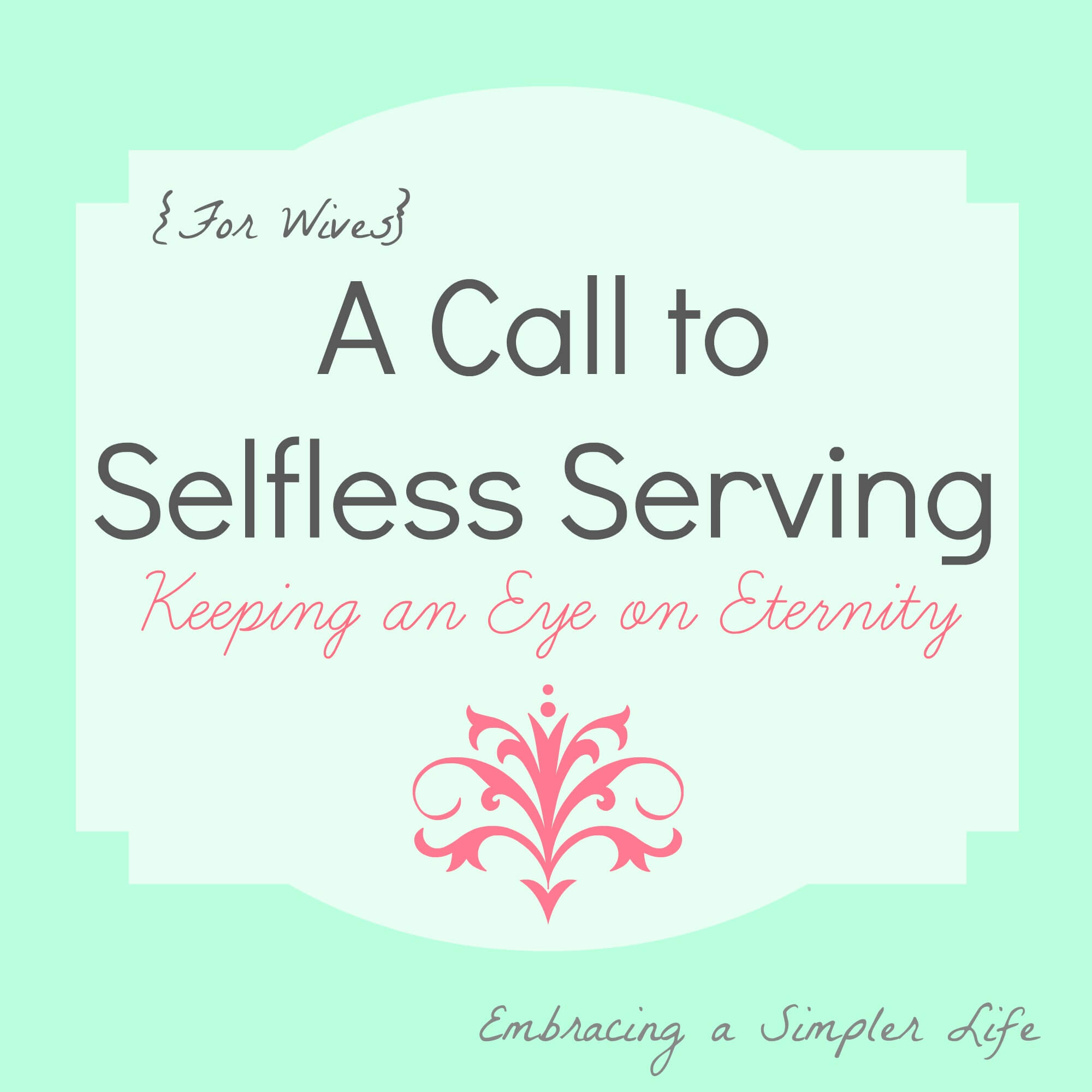 The Is A Selfless Act For Serving