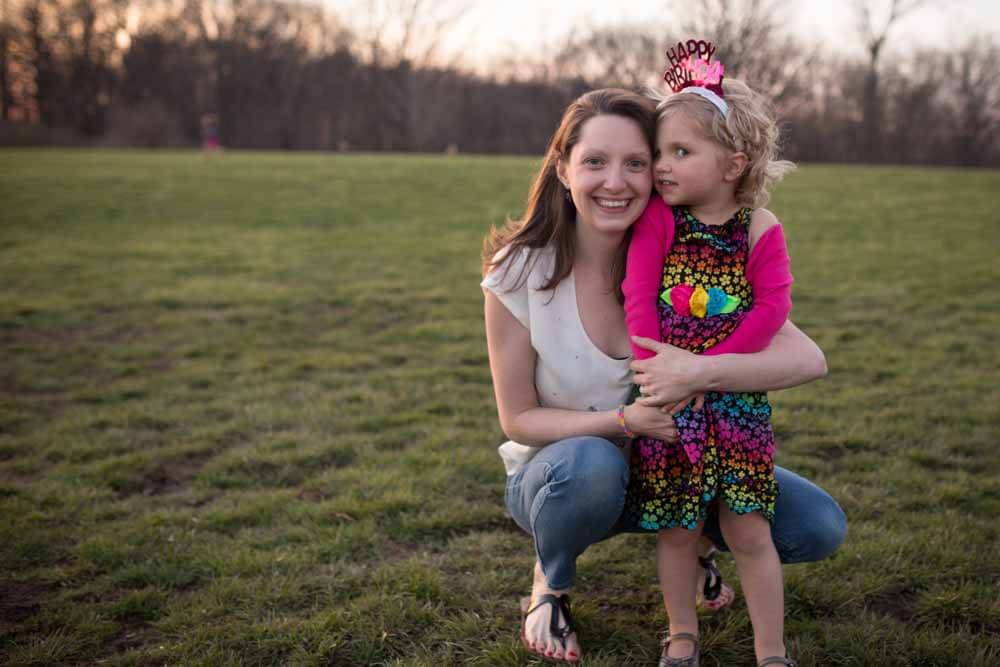 At the park on Clara's birthday